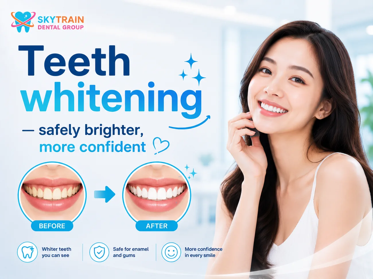 Teeth Whitening สกายเทรน เด็นทัล